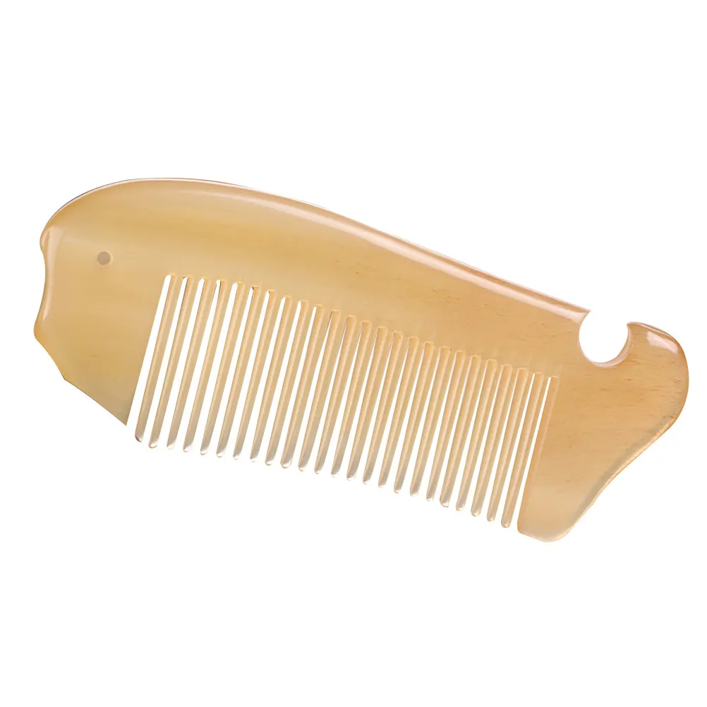 Natural Sheep Horn Comb Anti-Static Hair Comb Prevent Hair Loss Promote Blood Circulation Exquisite Craftsmanship for Women