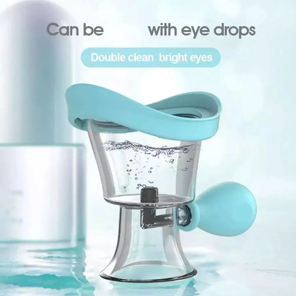 1 szt. Miękkie silikonowe kubeczki do płukania oczu, kubeczki do czyszczenia i płukania oczu wielokrotnego użytku, kubeczki do płukania oczu pod prysznic dla studentów, nowość w zakresie zdrowia i urody