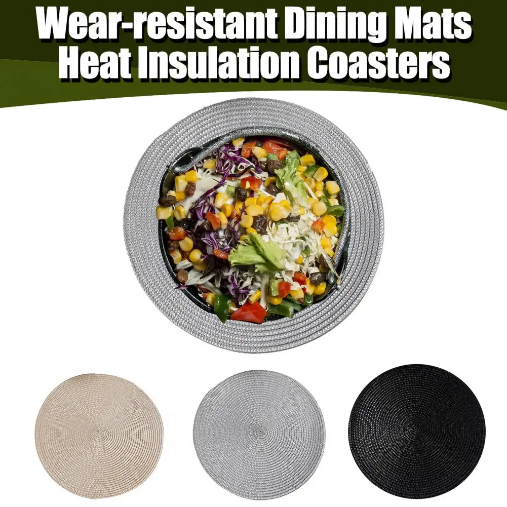 Dining Table Insulation Mat Heat Resistant Woven Table Placemat Set for Dining Room Anti-scalding Bowl Pads Drink for Home