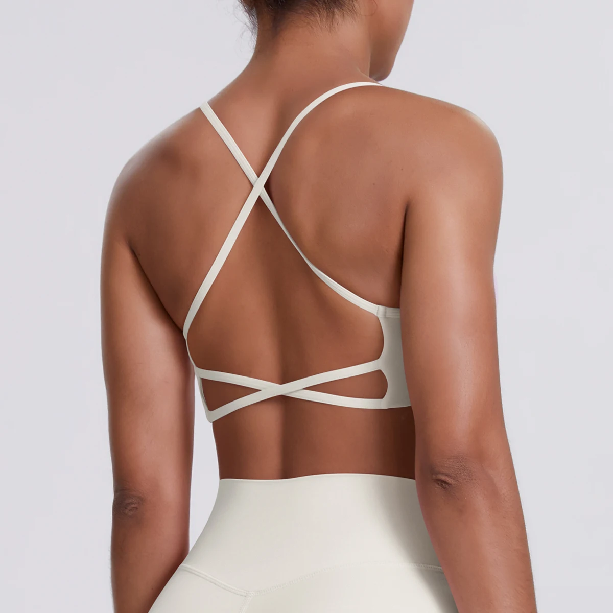 Sport-BH Nahtloses Yoga-Top Damen Fitness-Artikel Gym Active Wear Back Cross Workout Push-up Fitness Laufunterwäsche – Detail 14