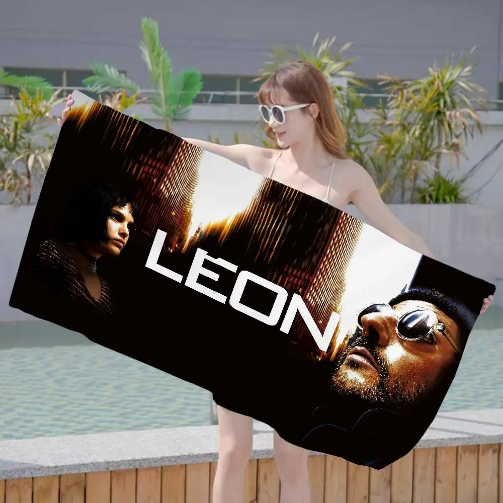 Movie L-Leon T-The P-Professional Big Microfiber Beach Towels Quick Dry Towel Sand Beach Pool Towel for Travel Swim Pool Yoga