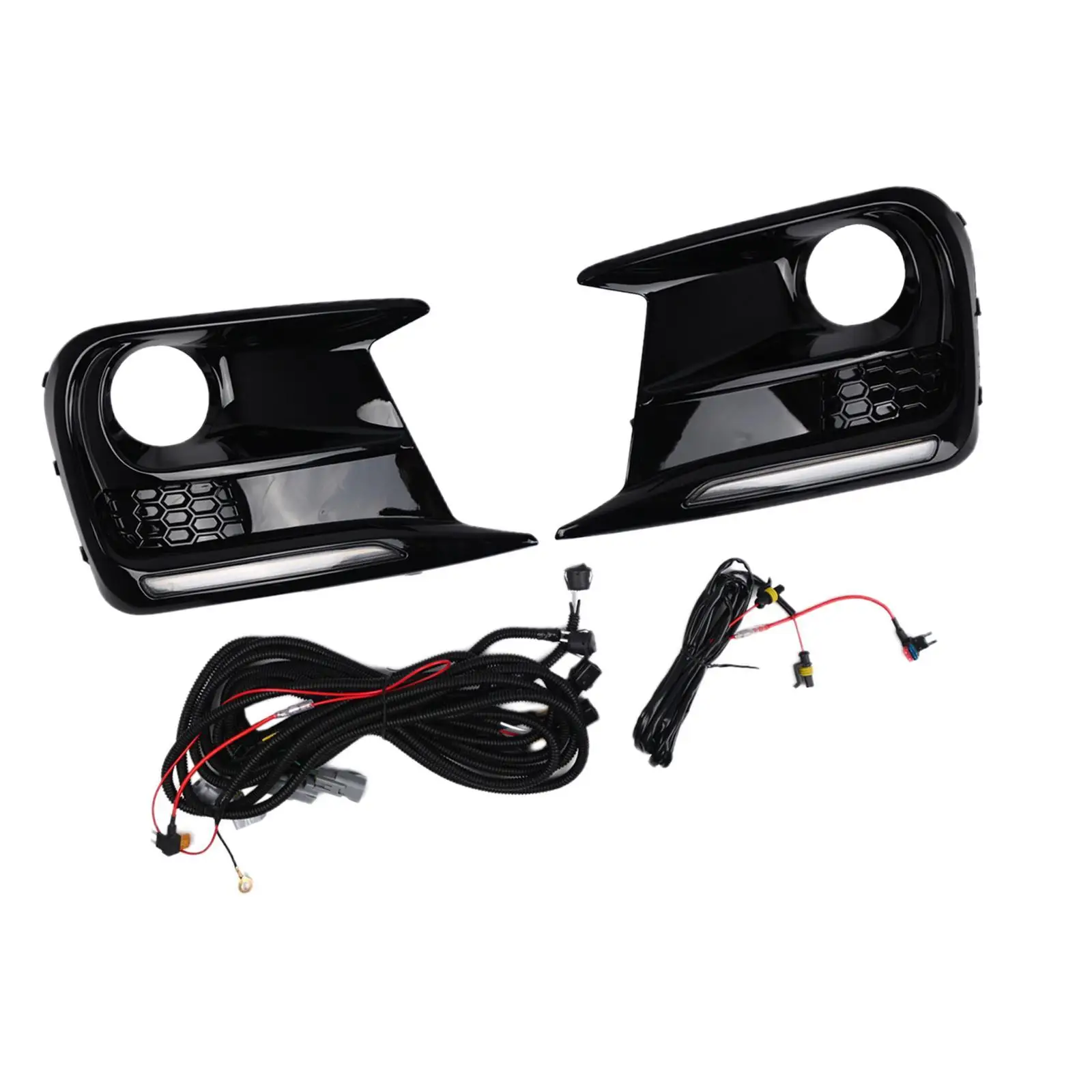 

Fog Lamp Opening Bezels Daytime Running Lights Cover 57731VA410 Fog Light Set