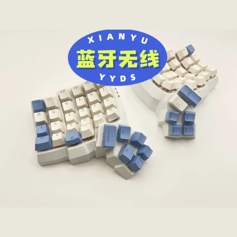 Dactyl Manuform Split Keyboard Kit Customized LED Hot Swap Ergonomics Dual Mode Split Keyboard for ZMK Left Right Hand Keyboard