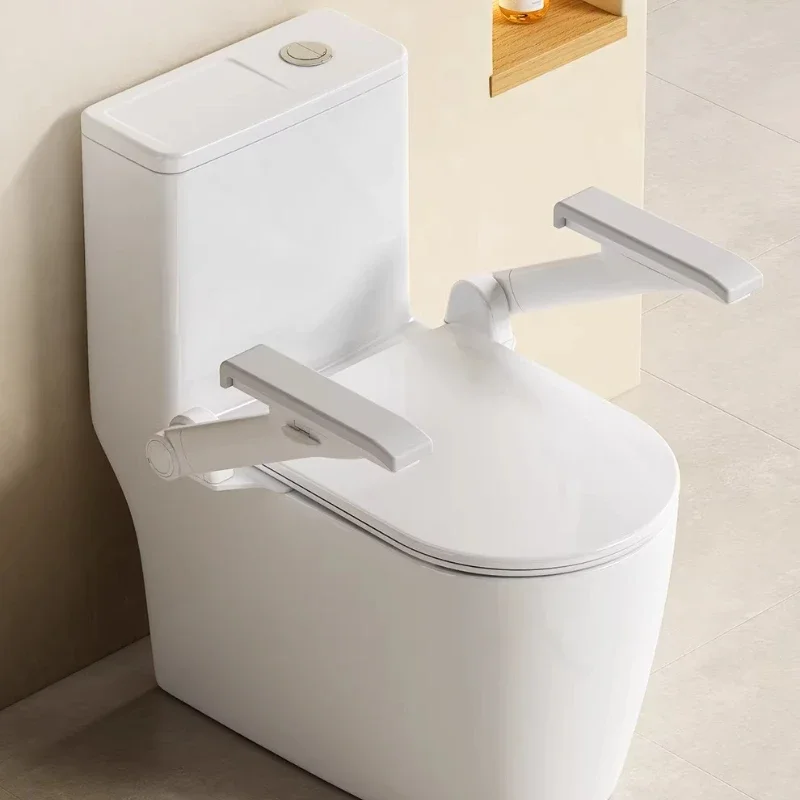 Elderly Toilet Support Grab Bar, Foldable Carbon Steel Handrail, Safety Handle for Disabled, Easy Installation