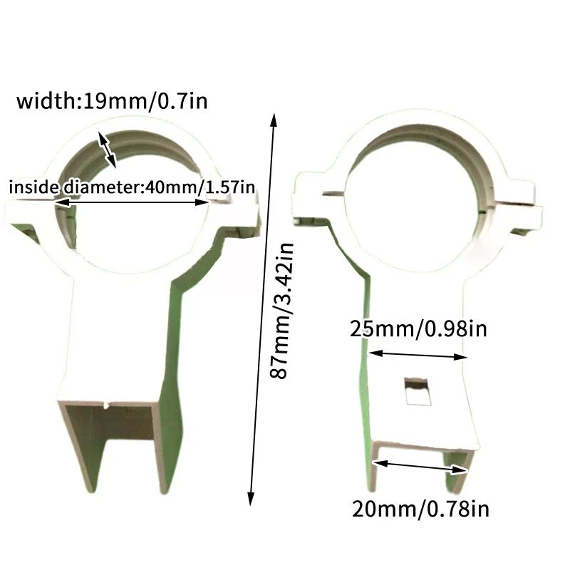 حامل LNB من البلاستيك المتين مقاس 20 مم لأطباق الأقمار الصناعية، مقاوم للطقس لخيارات الأحجام المتعددة #6