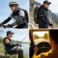 1 Pairs Arm Guard Sleeve with Thumb Hole Protective Sleeve Holders Sun UV Protection Long Arm Cover For Running Fishing Cycling 5