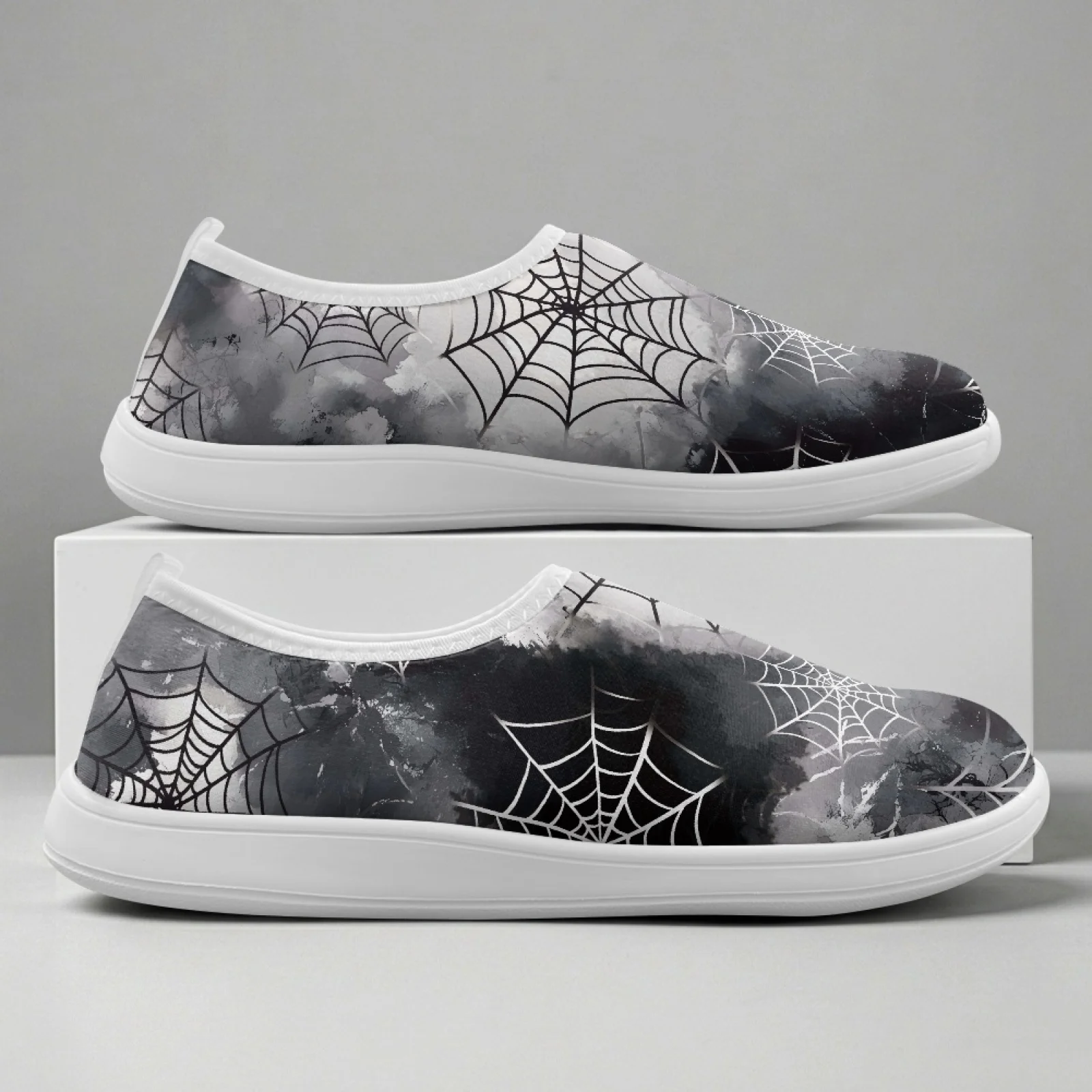 XIXIRIMIDO Chaussures à enfiler à bout large pour femmes, Chaussures d'infirmière, Baskets et chaussures décontractées pour hommes, Zapatillas de Mujer Feminino Halloween