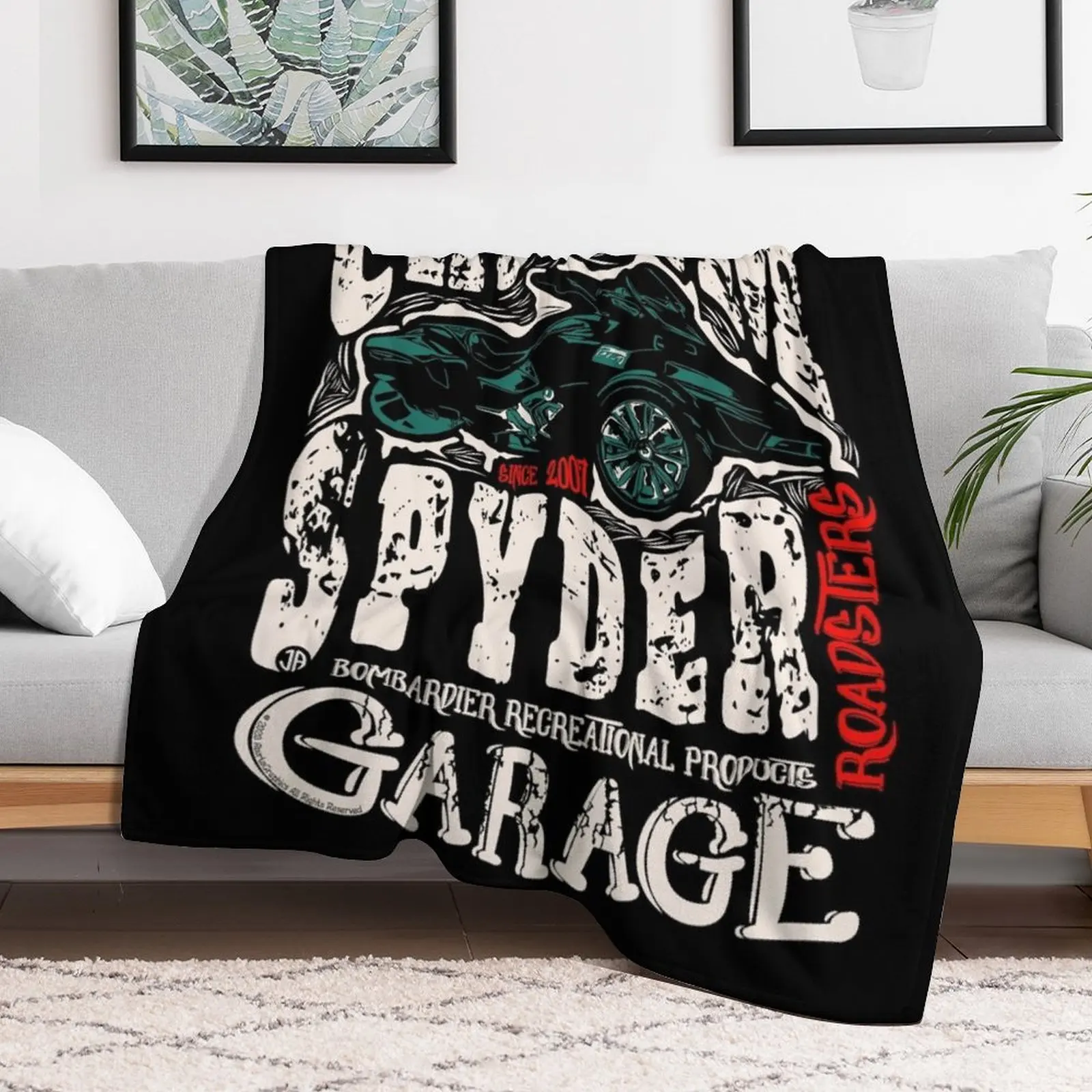 Can-Am Spyder Retro Throw Blanket