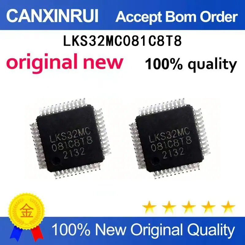 

(5-100 Pieces) New original LKS32MC081C8T8 TQFP-48 microcontroller analog chip IC