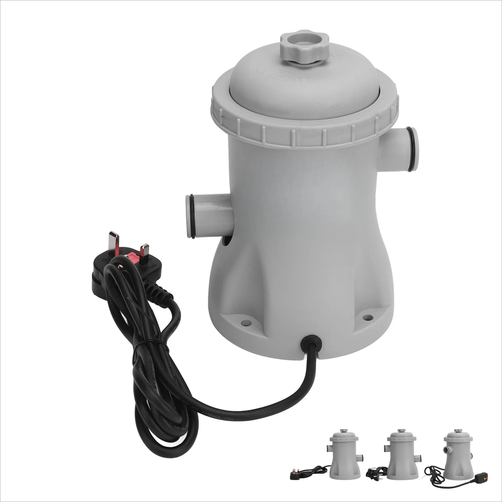 Kit Electric Pool Filter Pump for Above Ground Pools 330 Gallon Cartridge Pool Filters Pump System