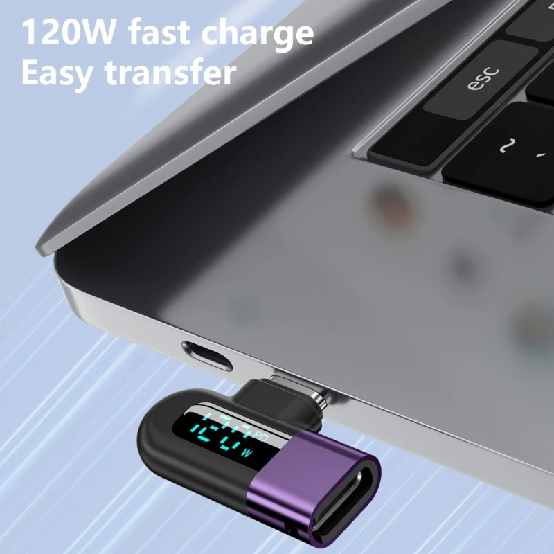 محول OTG محول USB C بقوة 120 وات شحن سريع للأجهزة الإلكترونية