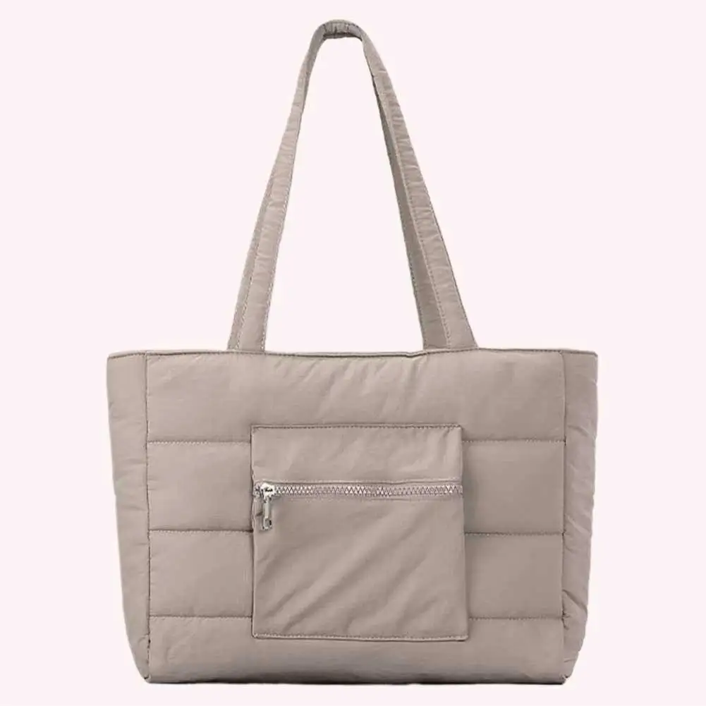 

Puffer Tote Bag Quilted Shoulder Bag Handbag Lightweight Work Bag Everything Everyday Bag for Women Work Shopping Travel