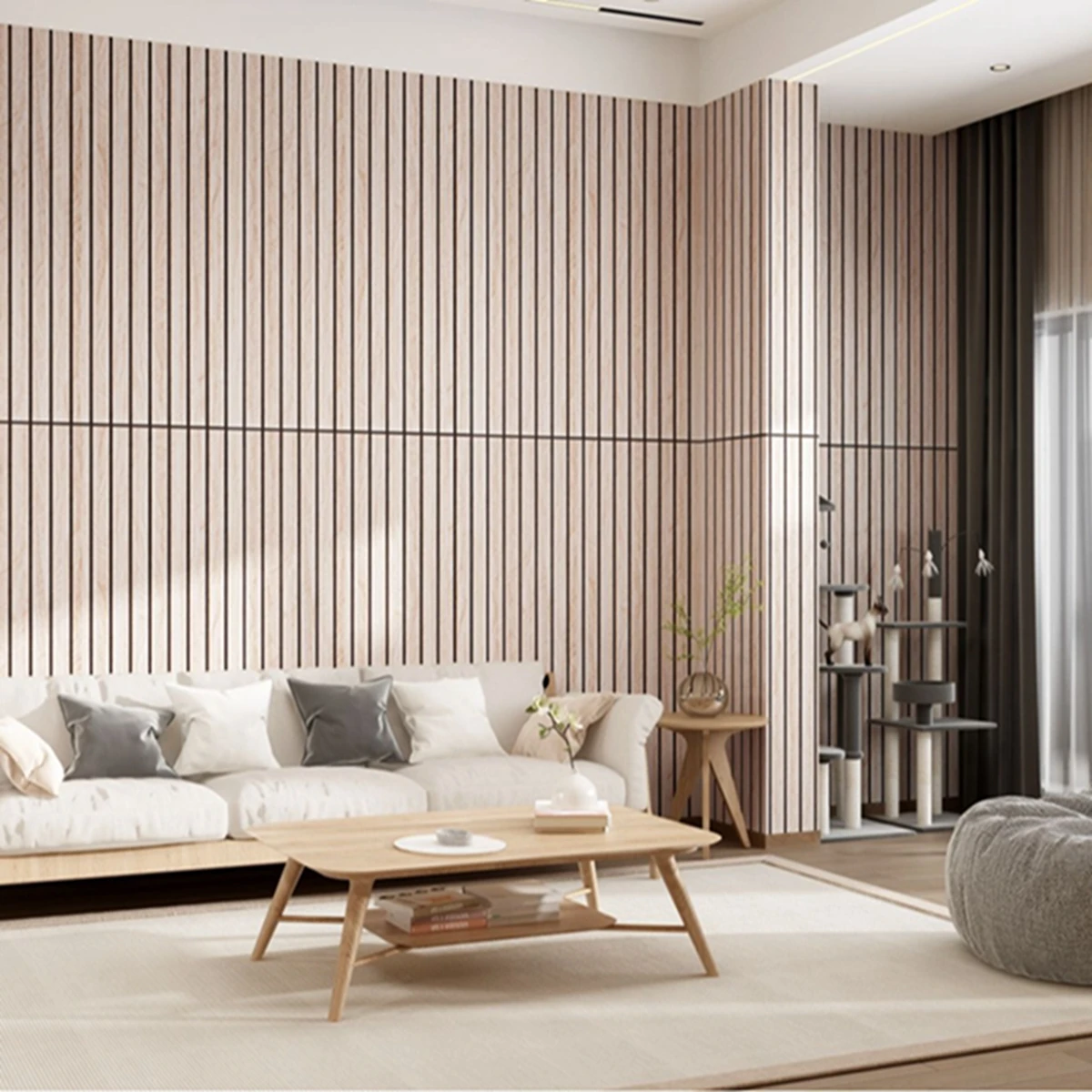 Moisture Resistant Suitable for Tenants Easy To Apply 3D Wood Grain Peel and Stick Wallpaper - Waterproof Removable Vinyl DIY