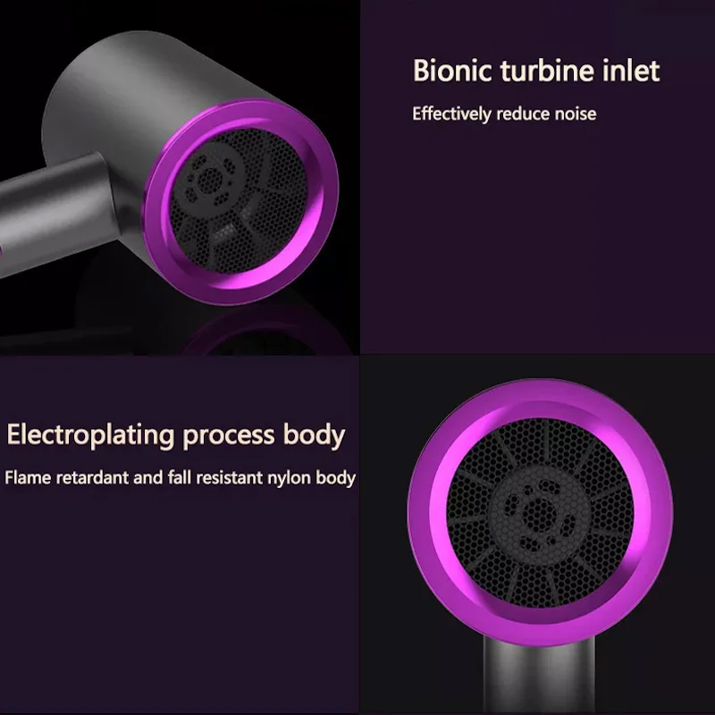 High quality professional ion hair dryer 1000W fast drying low noise hair dryer Portable hot and cold hair dryer image 4