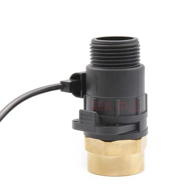 High Tech Plastic Nylon G1'' Water Flow Sensor Turbine Flowmeter 3.5-24VDC Pulse Counter 2-60lpm for Drinking Water Machines