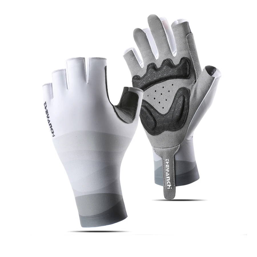 Unisex Halbfinger-Fahrradhandschuhe - Atmungsaktiv, Rutschfest, Sommer-Reit- und Angelausrüstung, für Outdoor-Radfahren, Schlankes Handschuh-Design