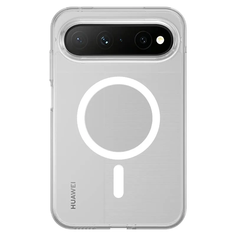 TEPSHINE Clear Case for Huawei Pura X View Magnetic Shockproof Airbag Anti Yellowing Soft TPU Bumper Raised Camera Cover