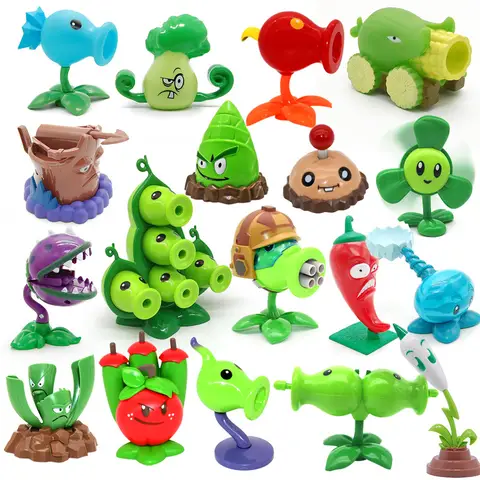 1 pièces plantes vs Zombies paysan Gatling Z Cob canon courge PVC figurine modèle jouet poupées tir jouet enfants enfants cadeaux