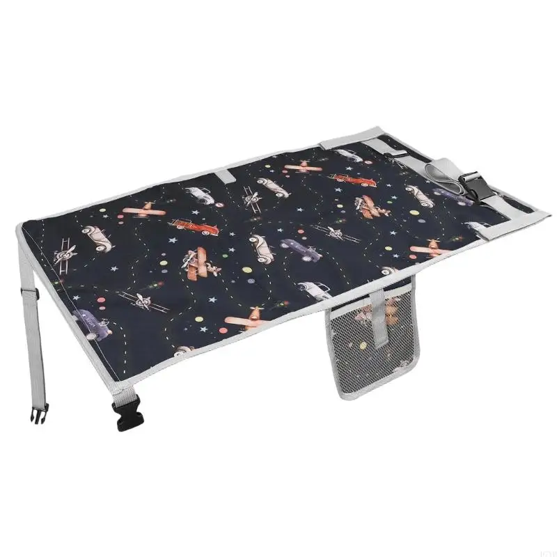 D7YD Hamaca para pies con patrón dibujos animados, extensor asiento esencial viaje en avión para niños pequeños, mejora