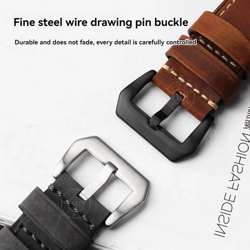 G-SHOCK Casio GST-W120L/W130L//S120/S100/S110 MTG-B1000 G1000 시리즈 시계 스트랩 남성용 팔찌용 빈티지 소가죽 시계 밴드