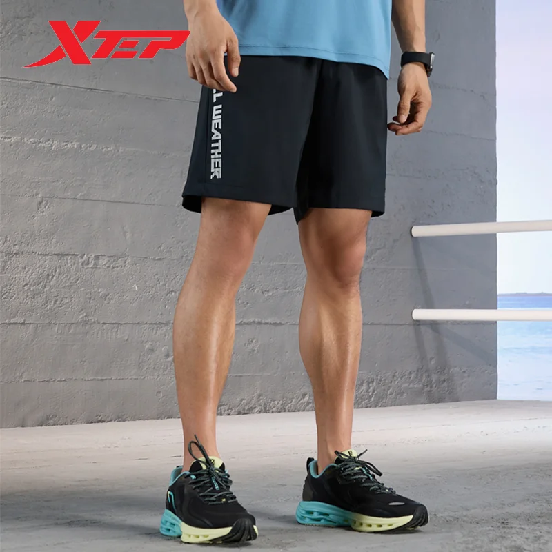 Xtep Weaved Shorts For Men 2023 Summer Comfortable Sweatpants Quick-Drying Sweat-Absorbing Breathable Bottoms 877229670025