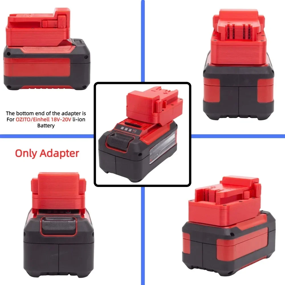 Imagem -05 - Adaptador e Conversor para Milwaukee 1820v Series Ferramentas Elétricas sem Fio Mudança de x Bateria Li-ion Adaptador Conversor Somente Adaptador