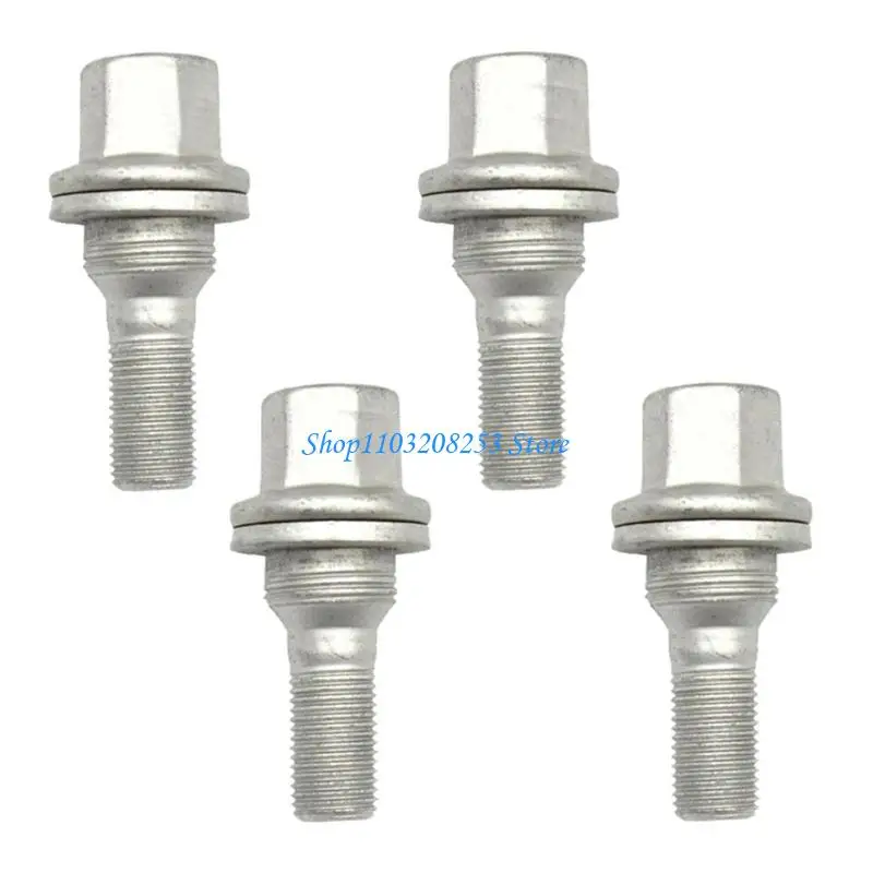 

R6FA 4pcs Heavy Duty 17mm Flat Wheel Bolts for 206 207 307 308 406 407 607 1007