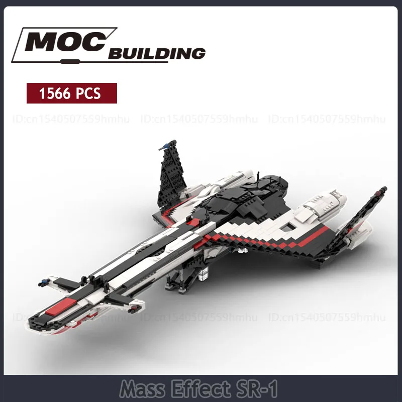 Space Series MOC Mass Effect SR-1 Building Blocks Andromeda Spaceship Set DIY Assembly Technology Bricks Tempest Normandy Model