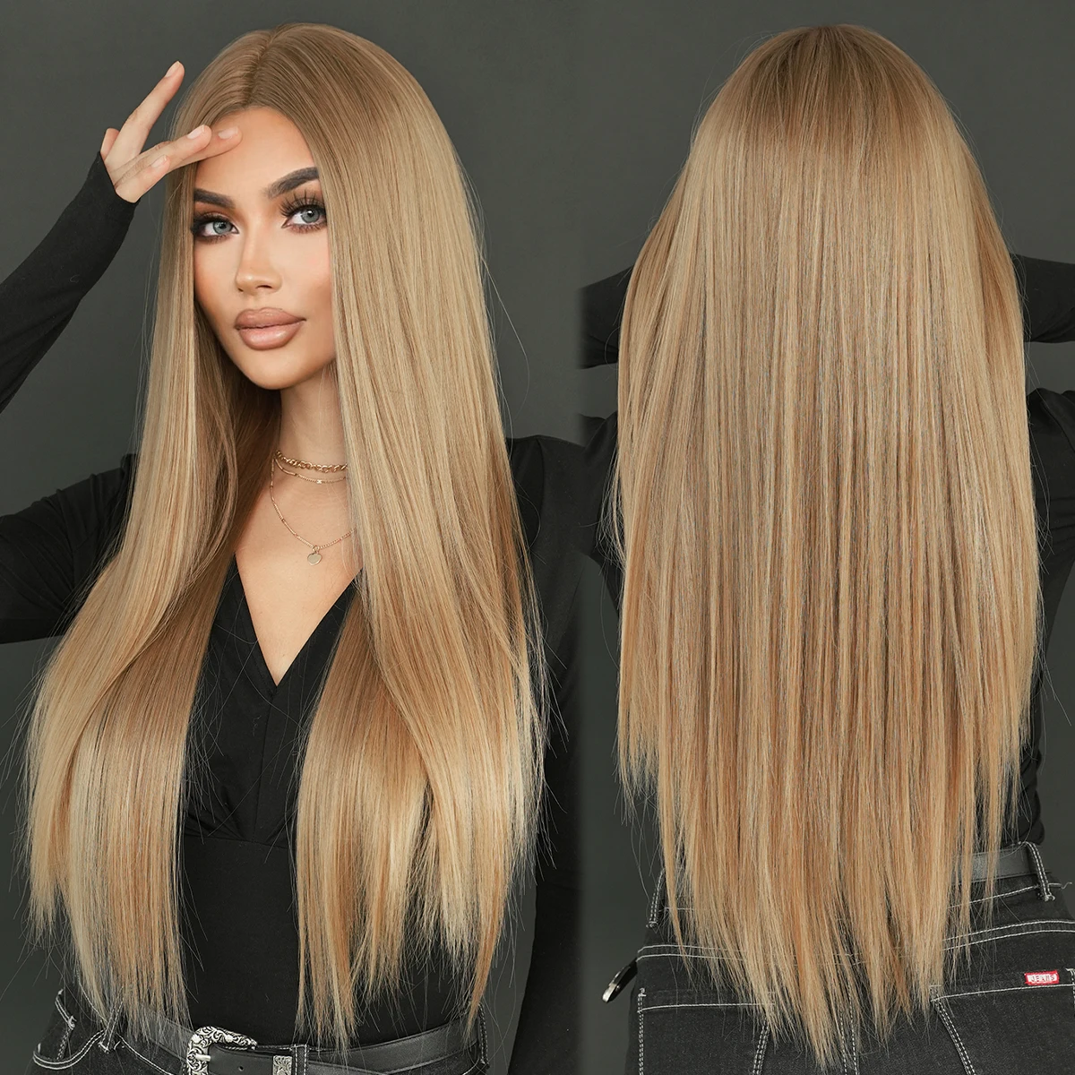 Synthetic Blonde Wig High Density for Women
