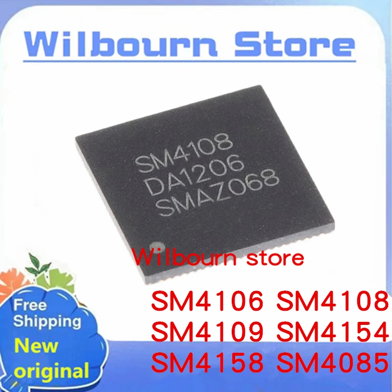 10PCS/LOT 100% new SM4106 SM4108 SM4109 SM4154 SM4158 SM4085 QFN LCD chip