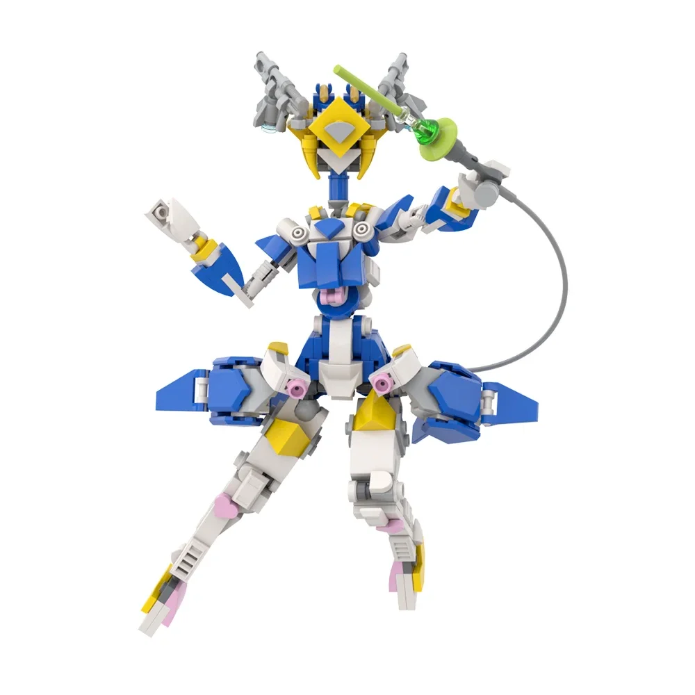MOC Angel Mobile Suit Girl Female Robot Singer Figure Building Blocks Set Ninjas Machine Girl collect Bricks kids Birthday Gift