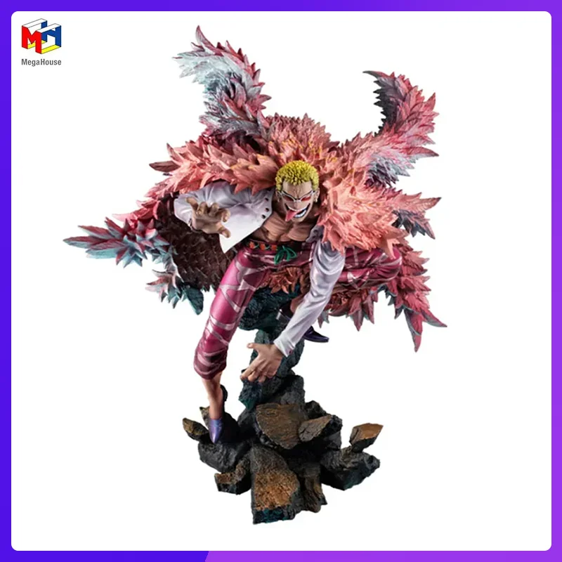 In magazzino Megahouse POP MAX ONE PIECE Donquixote Doflamingo nuovo originale Anime Figure Model Toy Action Figure Collection Doll PVC