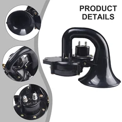 Loud 300DB 12V/24V Electric Snail Air Horn For Car Motorcycle Truck Boat ABS+metal Multi-tone&Claxon Horns Car Accessories