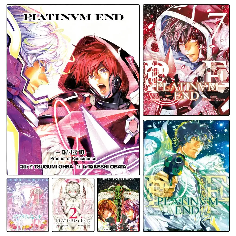 anime Platinum End Poster Poster Waterproof HD Unframed Self‑Stick Decor Wall Art for Home Room Decoration Gift