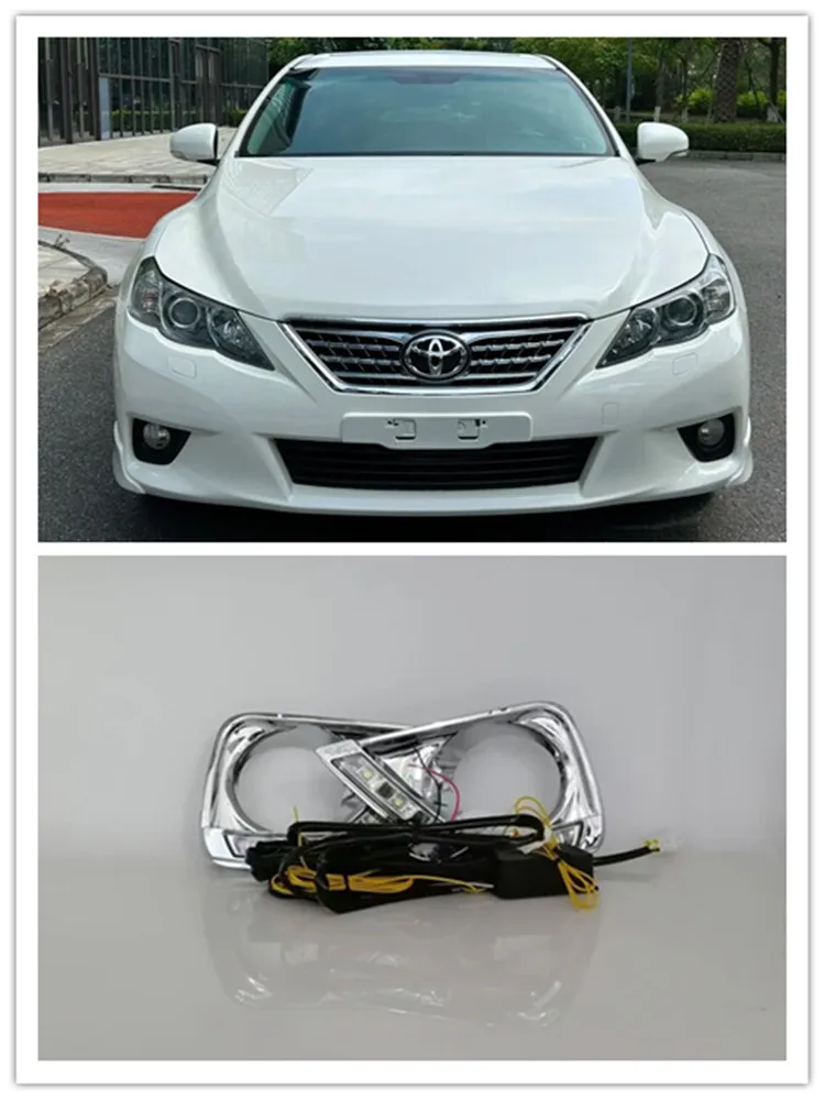 

LED DRL For Toyota MARK X REIZ 2010 2011 2012 2013 Daytime Running Lights Daylight Lamp With Dynamic Turning Light Signals 12V