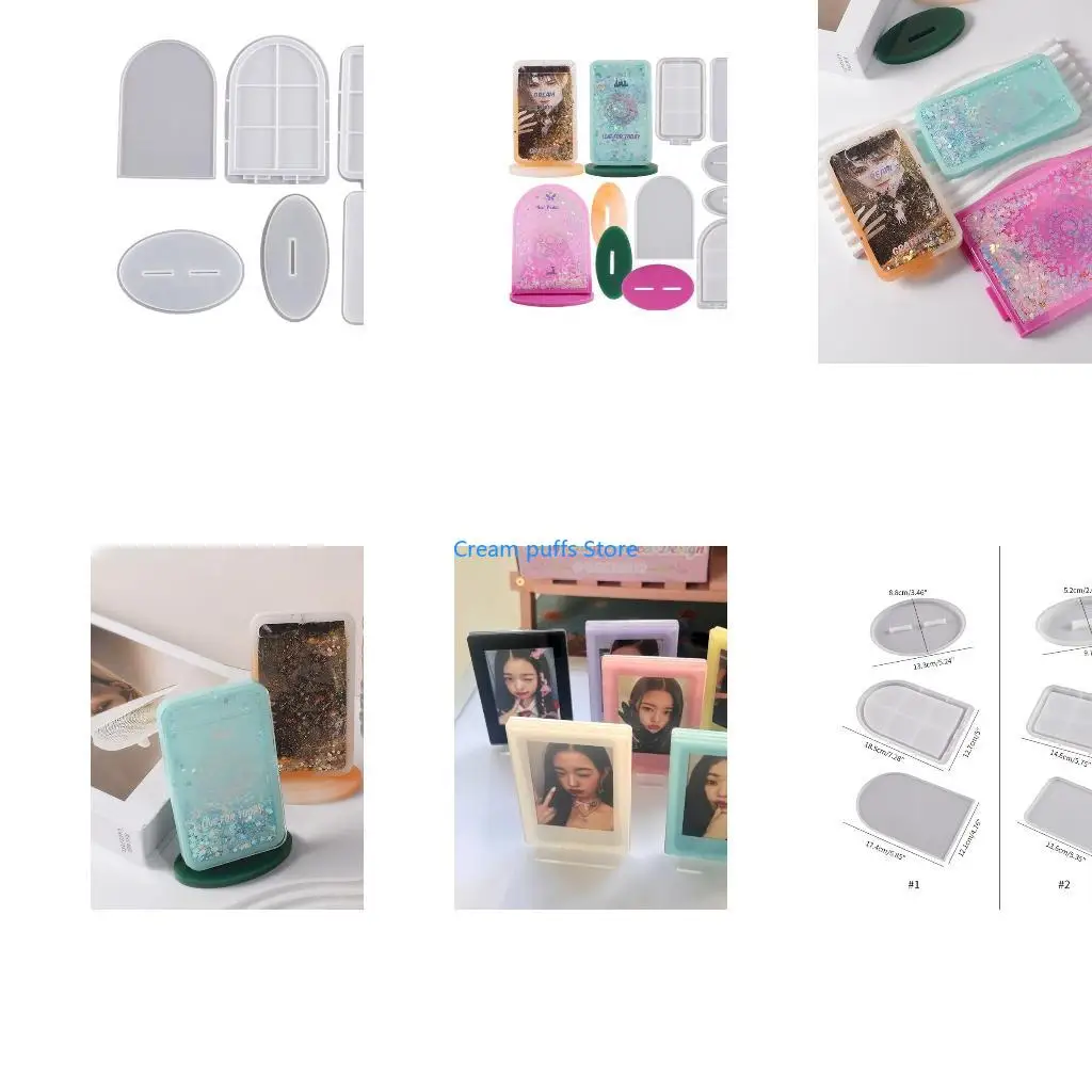 50LE Rectangular/Arch Shaped Clay Mold Jewelry Making Tools for DIY Hand-Making Craft