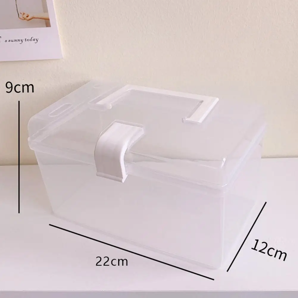Face Cover Organizer Plastic Storage Box Dust-proof Visible Large Capacity Face Cover Container Jewelry Storage Case Container