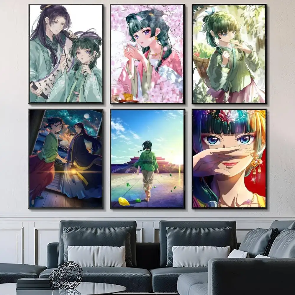 Anime The A-Apothecary D-Diaries Posters Fancy Wall Sticker for Living Room Bar Decoration Wall Decor