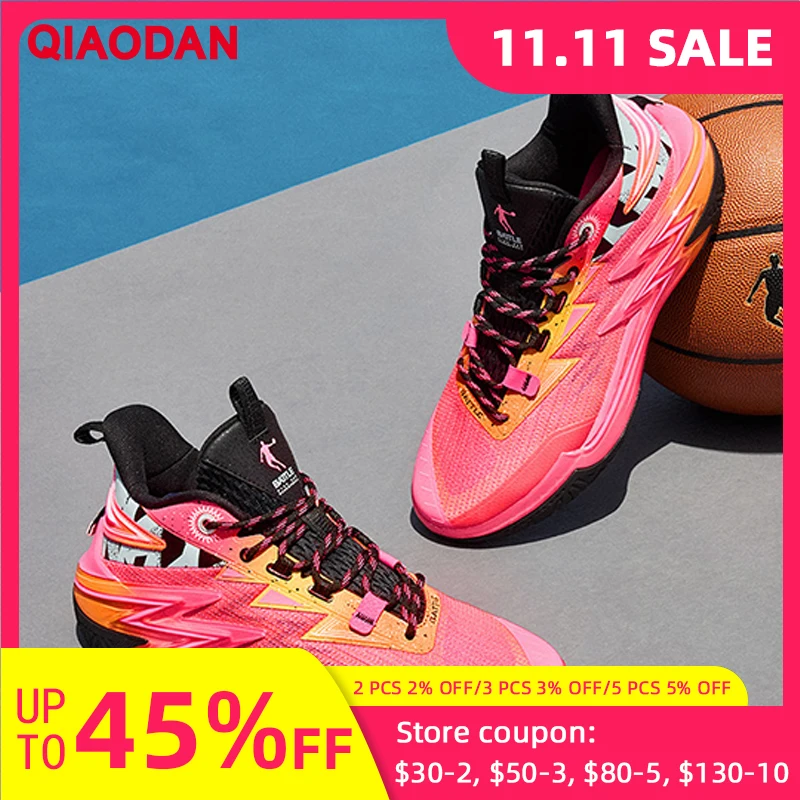 

Износостойкие баскетбольные кроссовки QIAODAN Poying Outfield, мужские боевые амортизирующие кроссовки 2025 QXA013253101