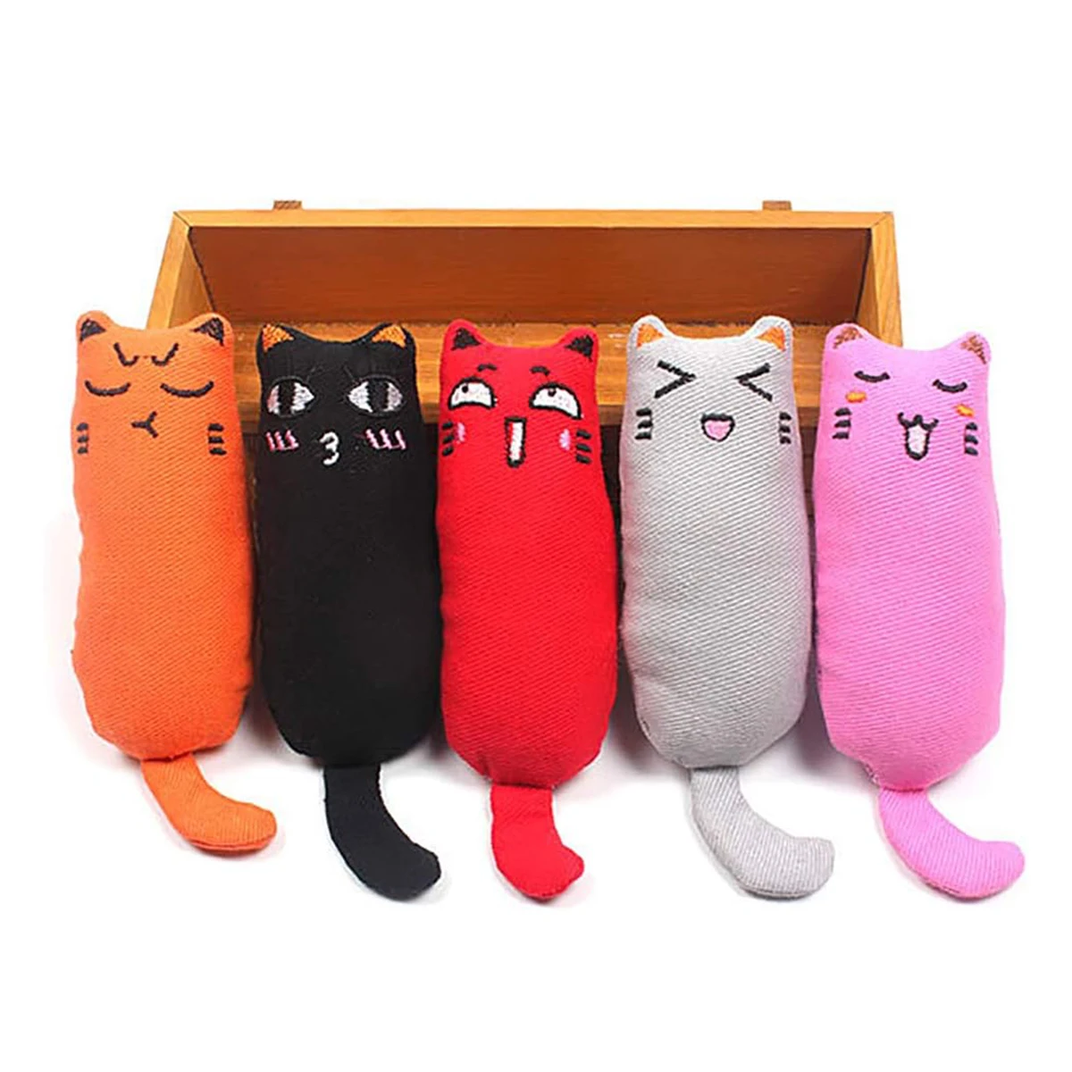 Funny Interactive Crazy Cat Toy Pet Kitten Chewing Teeth Grinding Catnip Toys Claws Thumb Bite Cat mint Game Playing Pillow