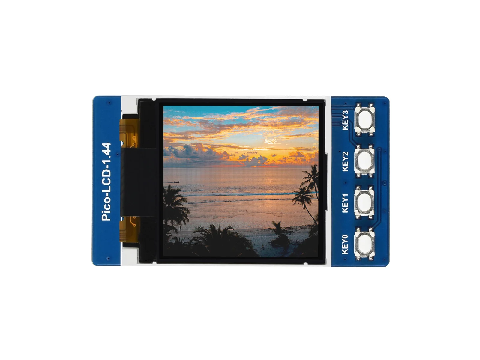

Pico-LCD-1.44,1.44inch LCD Display Module for Raspberry Pi Pico, 65K RGB Colors, 128×128 pixels, SPI Interface