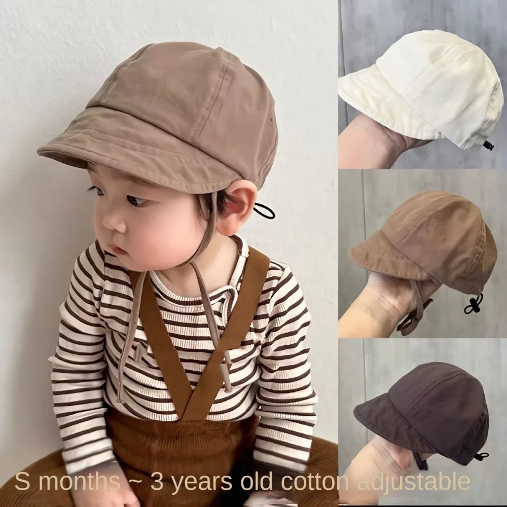 

Cute Peaked Cap Baby Hat Sunscreen Sunshade Hat Baby Baseball Hat Solid Color Spring Summer Girl Boy Sun Hat for Newborn