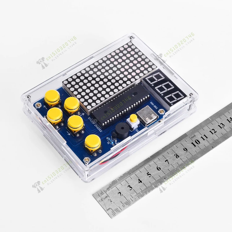 Game Machine Production Kit 51 Single Chip Computer DIY Parts HU-001 Support USB Cable Power