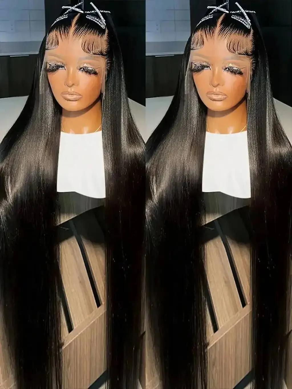 13x4 HD الدانتيل الباروكات الأمامية البرازيلي الأسود العظام مستقيم الدانتيل شعر مستعار أمامي 40 بوصة قبل قطعها غلويليس الدانتيل الباروكة ارتداء اليومي