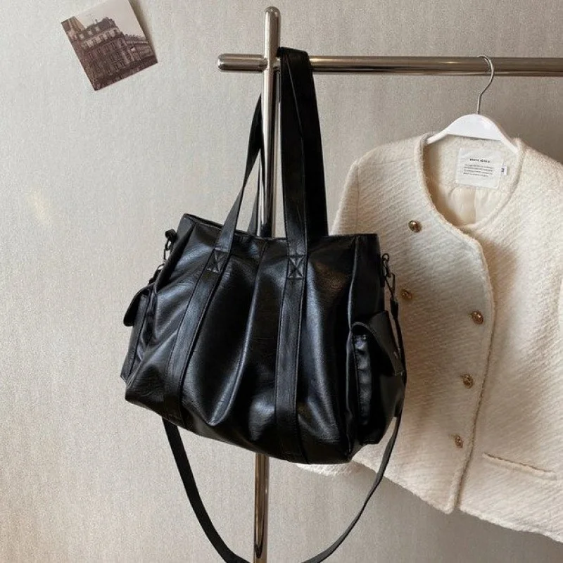 

Минималистичная высококачественная уникальная кожаная сумка-кошелек, стильная винтажная модная женская повседневная сумка через плечо с модным буквенным логотипом