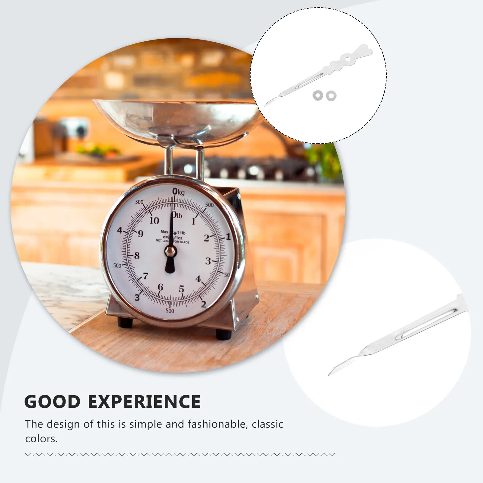 Stainless Steel Replacement Metal For Weighing Reusable Kitchen Accessories Replace Platform Scale Pointer Table Scale