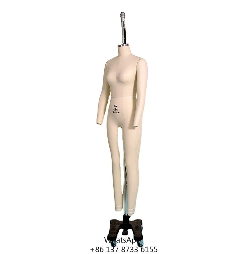 Professional New Design Adjustable Female Dress Tailor Dummy Full-Body Fiberglass Mannequins Collapsible Shoulder For Sewing