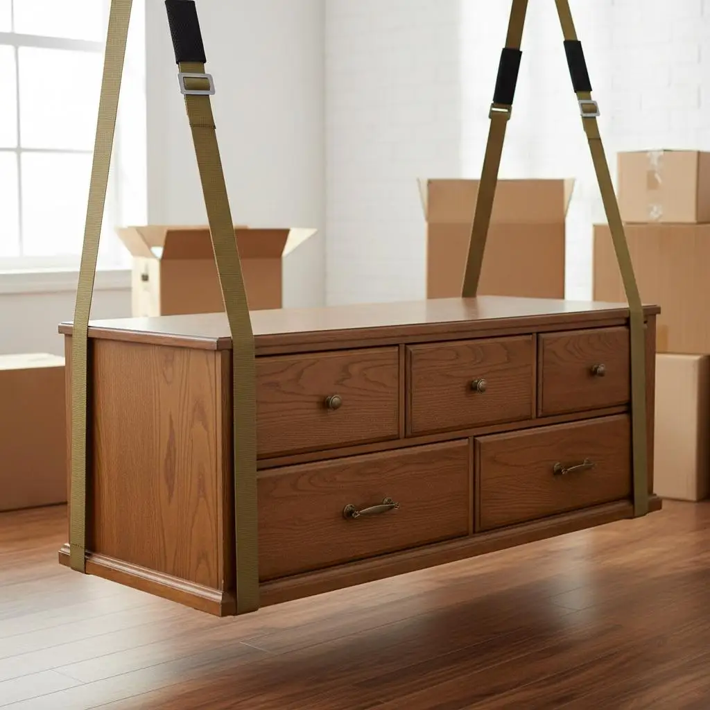 

Система для подъема грузов 15 футов (4,5 м) для мебели, бытовой техники, матрасов, грузоподъемность 450 кг, ремни для перемещения для 2 человек, регулируемые плечевые ремни