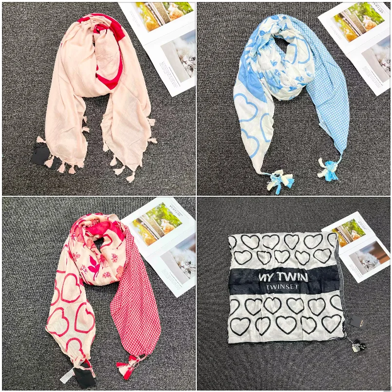 Original foreign trade order, Italian brand, fashion new product, sunshade, warmth, knitted printed women's scarf, shawl