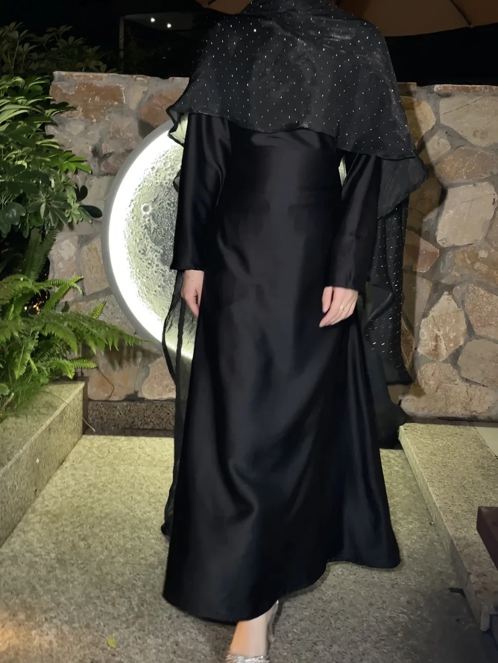 Eid Muslim Women Dress with Cloak 2 Piece Set Abayas Vestidos Party Dresses Ramadan Jalabiya Dubai Kaftan Diamonds Long Robe